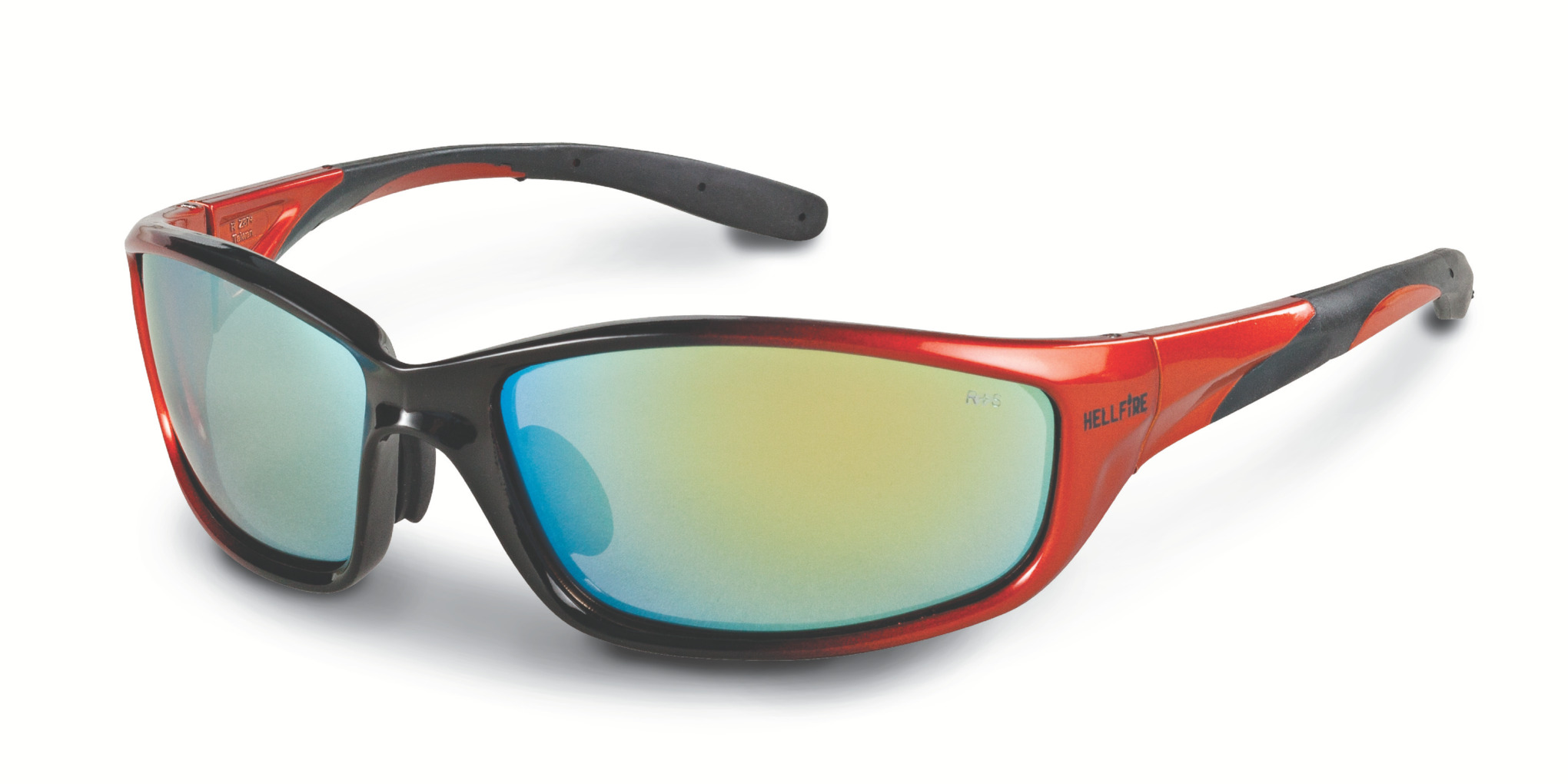 Protect your eyes with the fiery flair of these protective glasses.