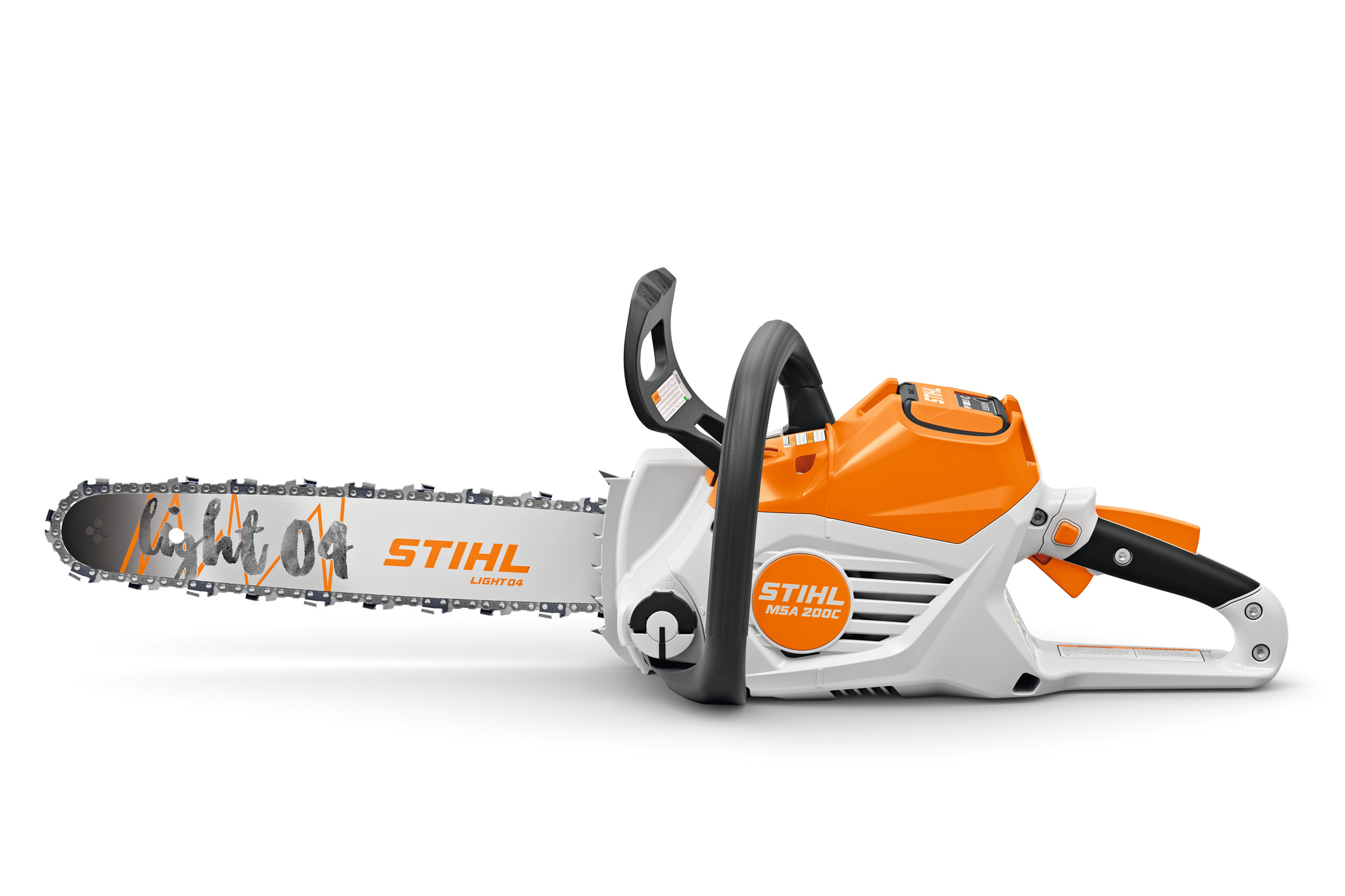 This battery-powered chainsaw is great for cutting firewood, storm cleanup, around-the-home tasks, and carpentry projects.