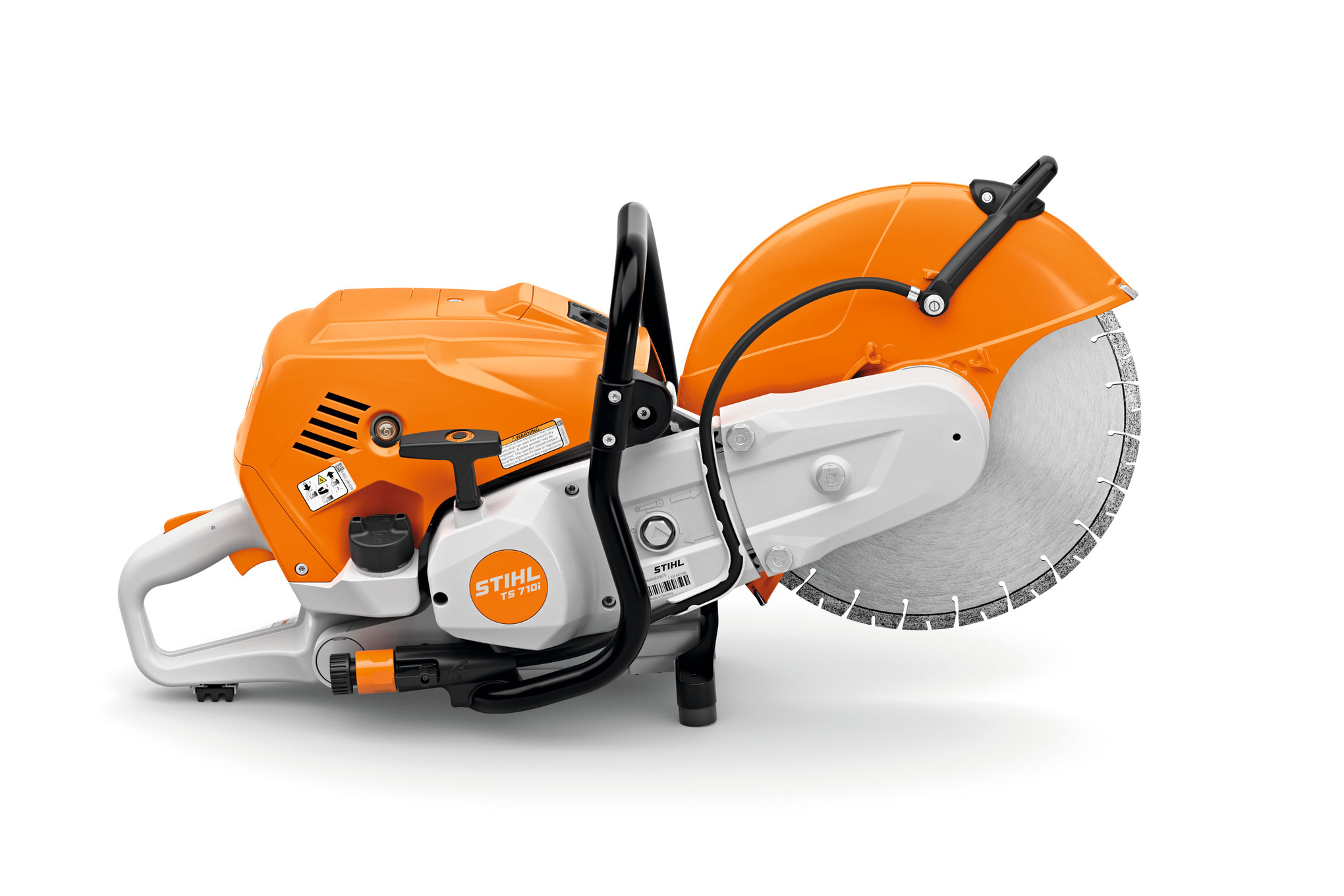 High-powered cut-off machine designed with lightweight durability and efficient maneuverability.