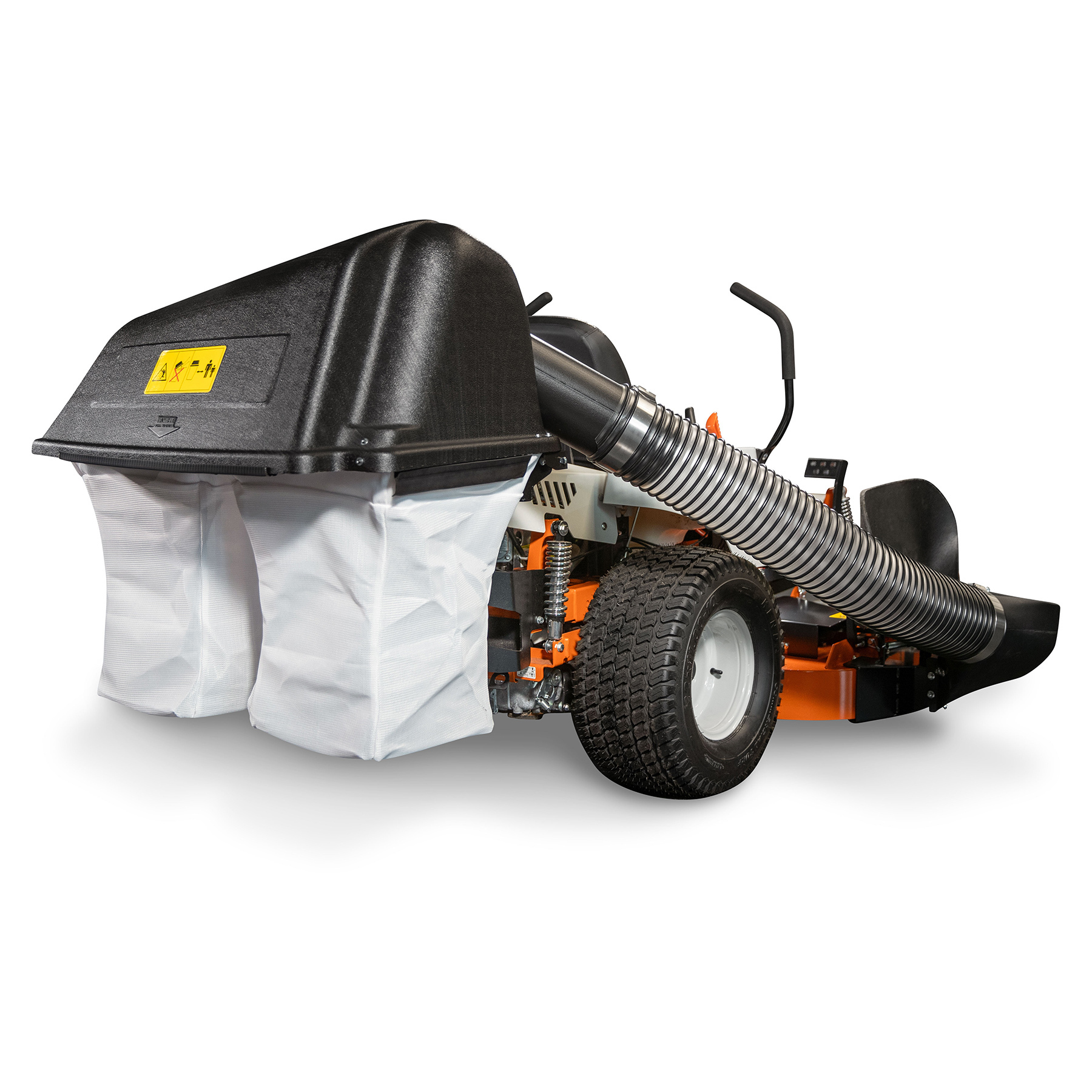 Capture lawn clippings and leaves with STIHL RZ collection systems for zero-turn mowers.