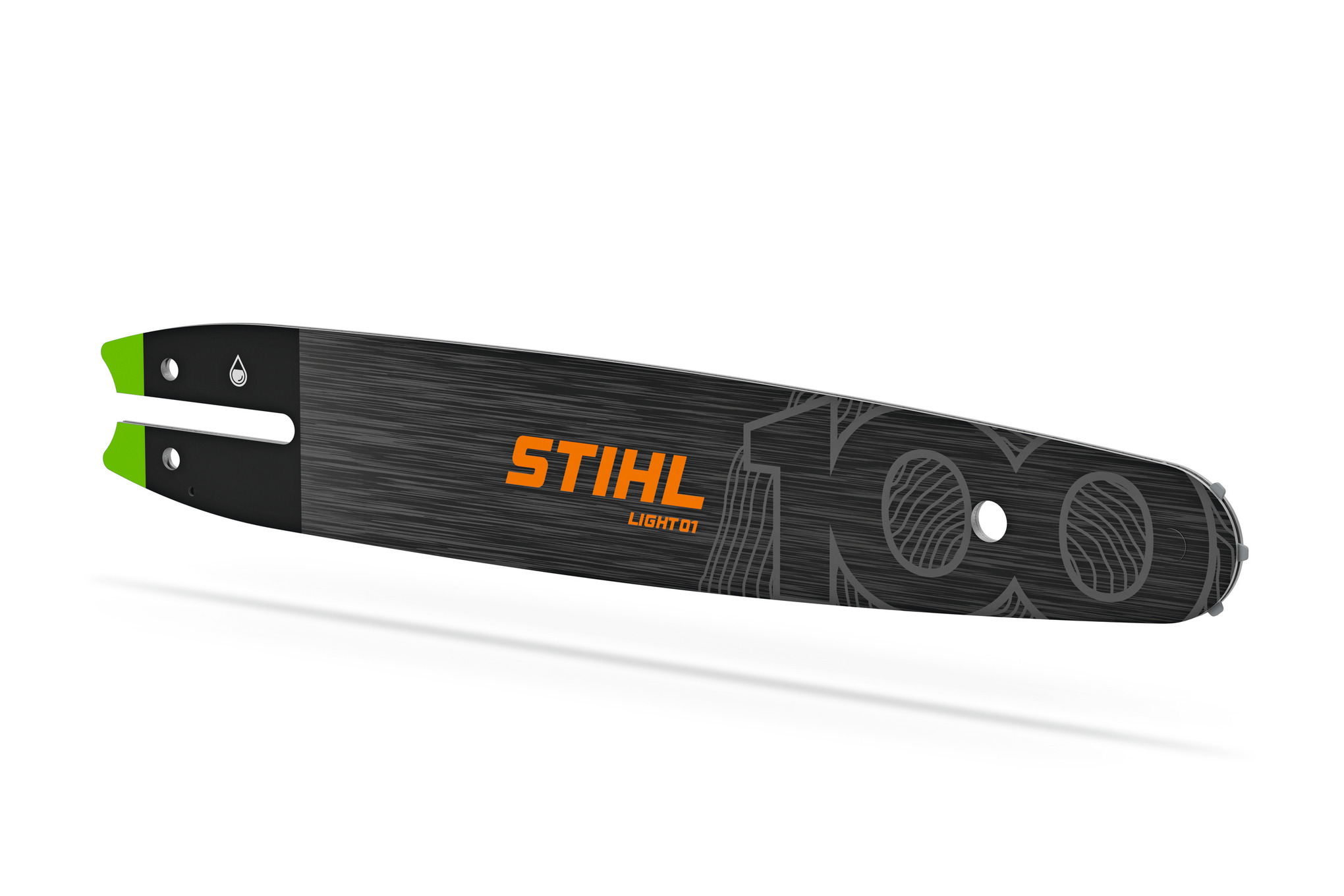STIHL Light 01, 1/4" P, .043" guide bar in STIHL 100th anniversary design: extra-slim and lightweight