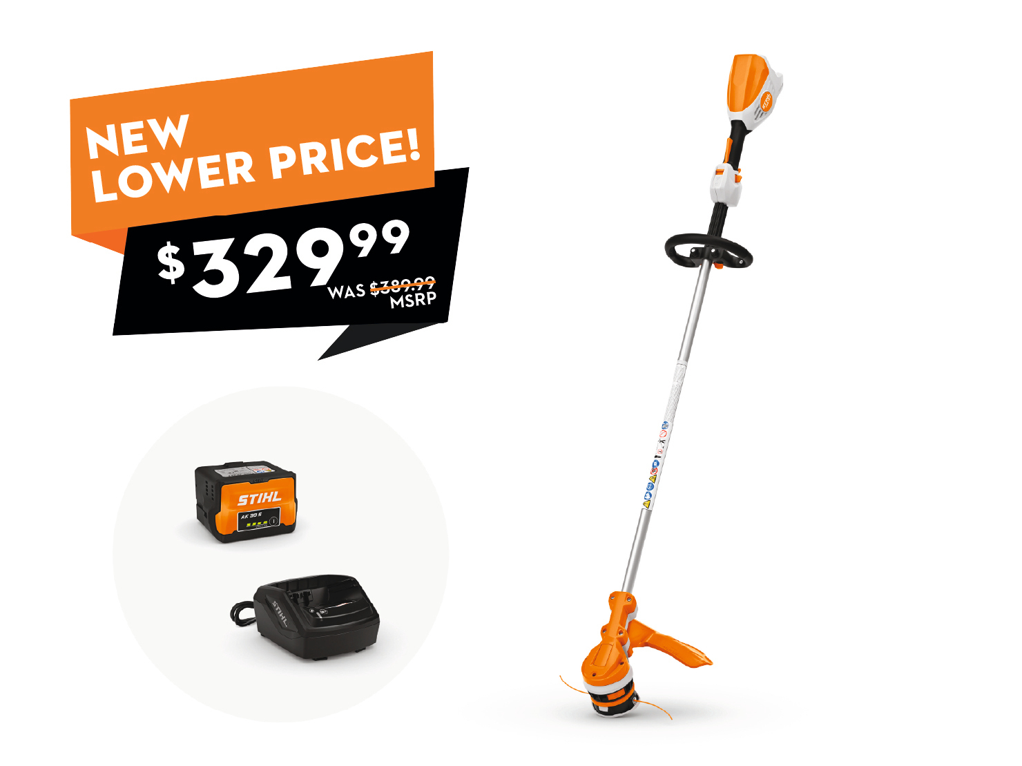 FSA 70 R battery brushcutter: quickly and conveniently carry out home trimming and clearing work