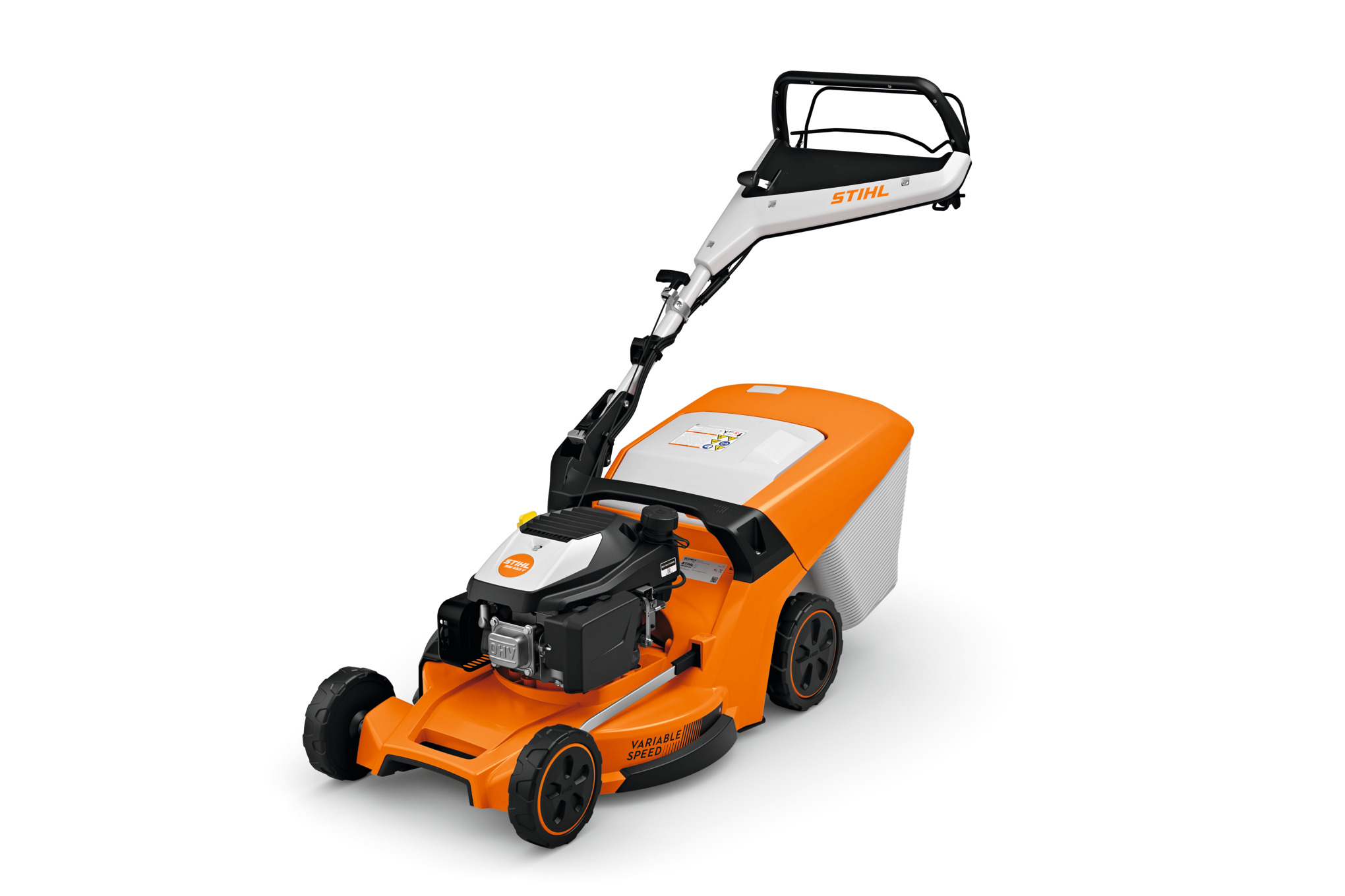 The variable-speed RM 453 V with mono-comfort handlebar is lightweight, durable, and easy to operate.