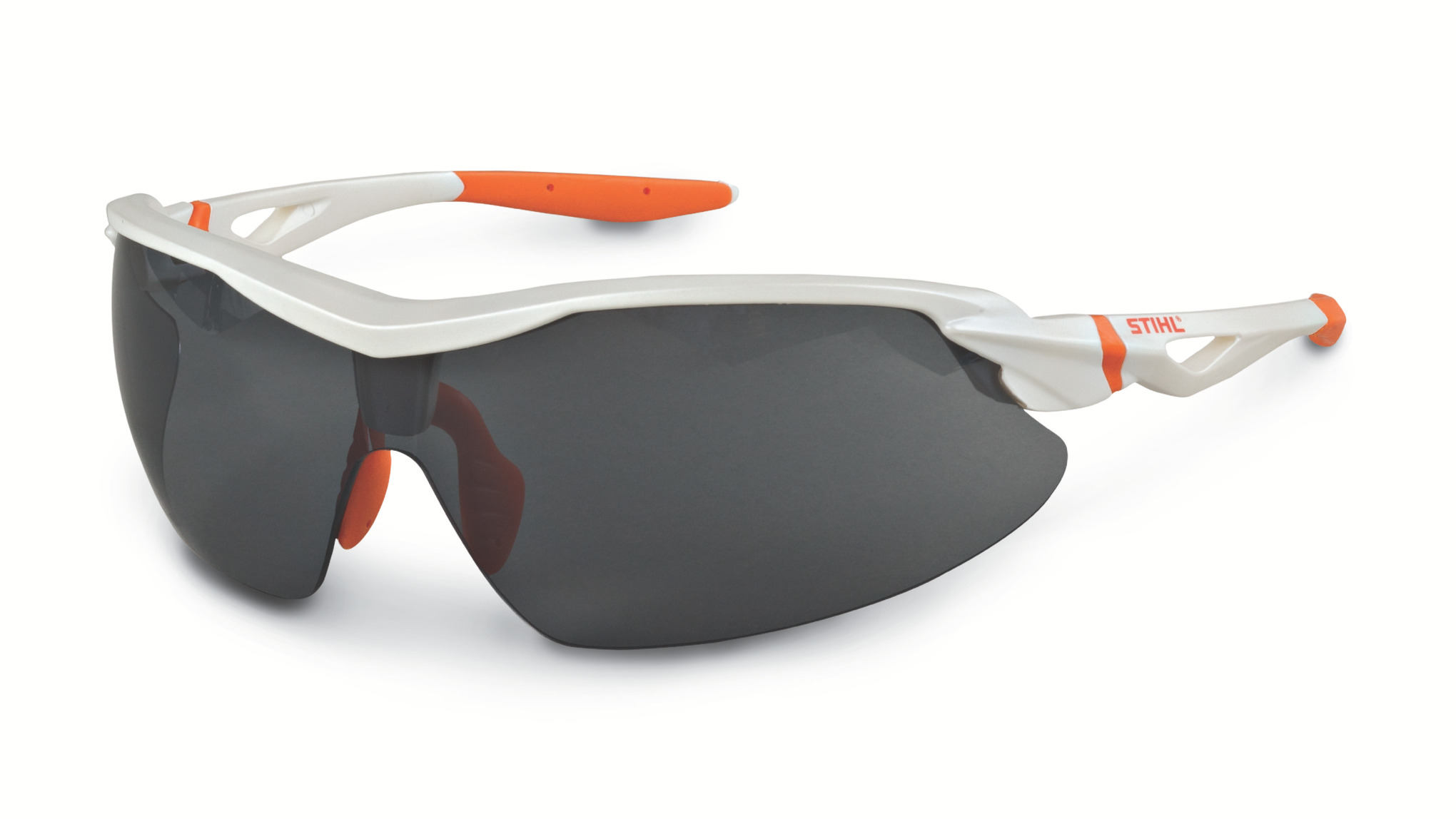 Premium protective eyewear in a sleek, two-tone sport design.
