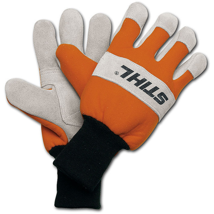 These leather work gloves are durable and breathable for extended use.