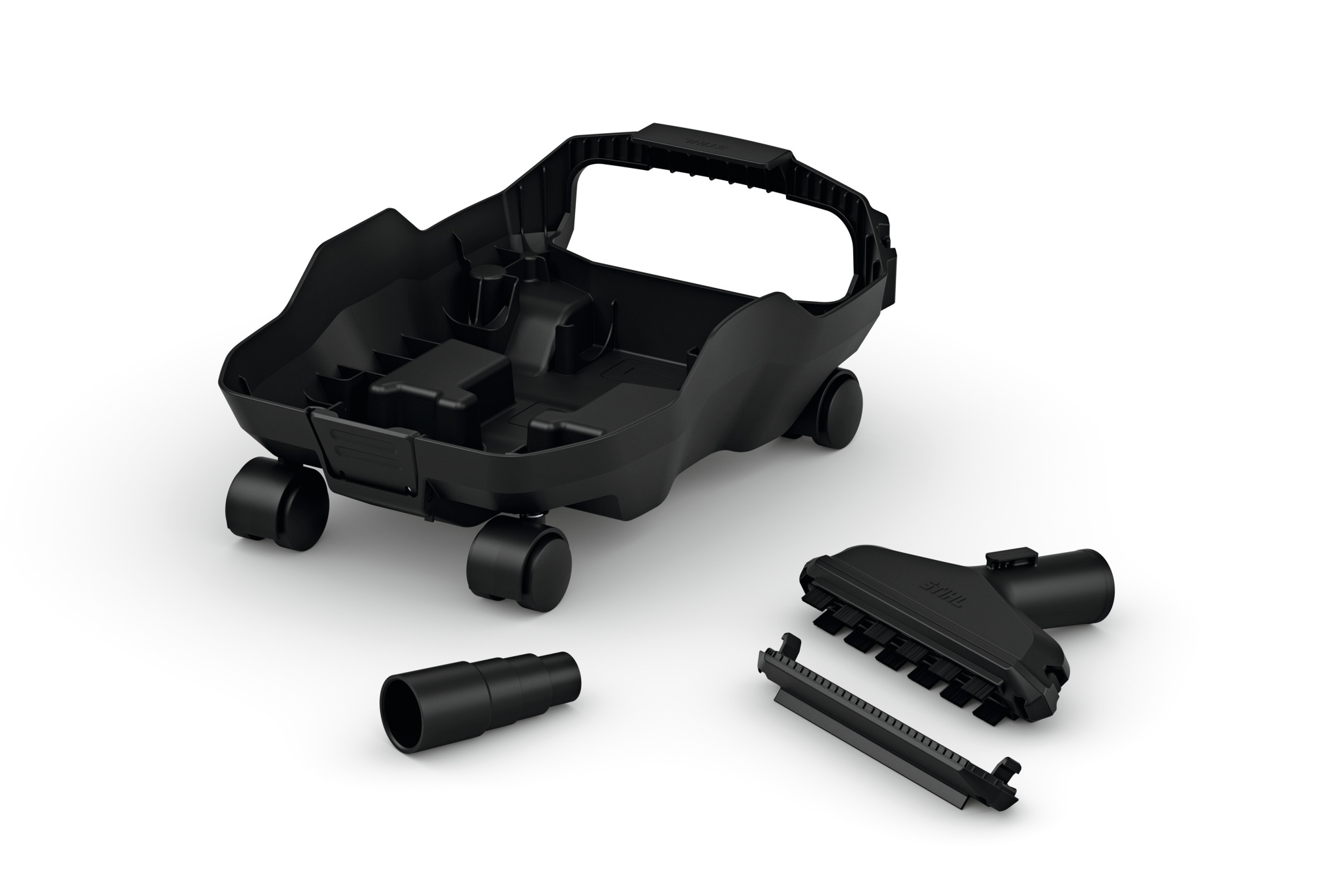 Cart for the STIHL SEA 50 battery wet and dry vacuum cleaner: for greater mobility and more flexible handling