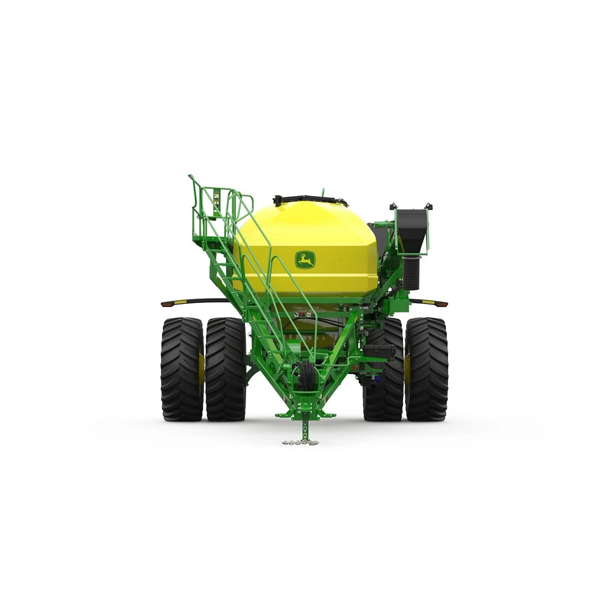 Front studio view of a John Deere C350L Leading Air Cart