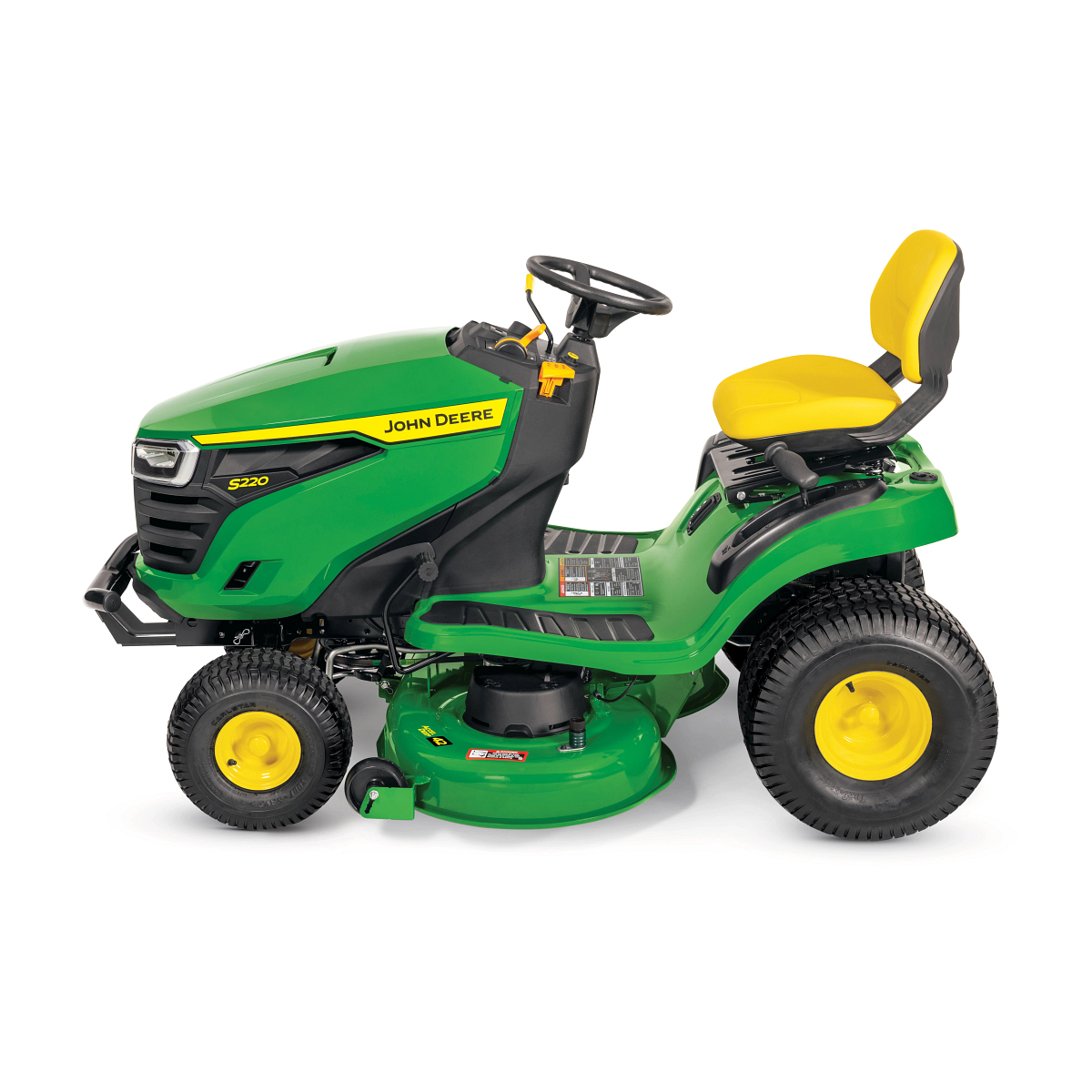 Side left studio view of an S220 Lawn Tractor