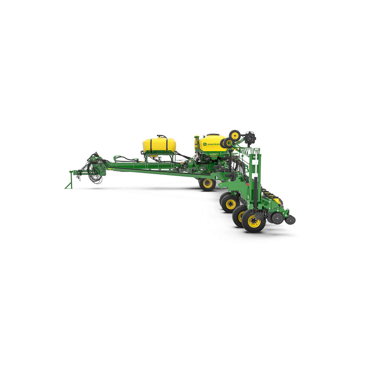 Studio rendering with left side view of DB90 36 Row planter.