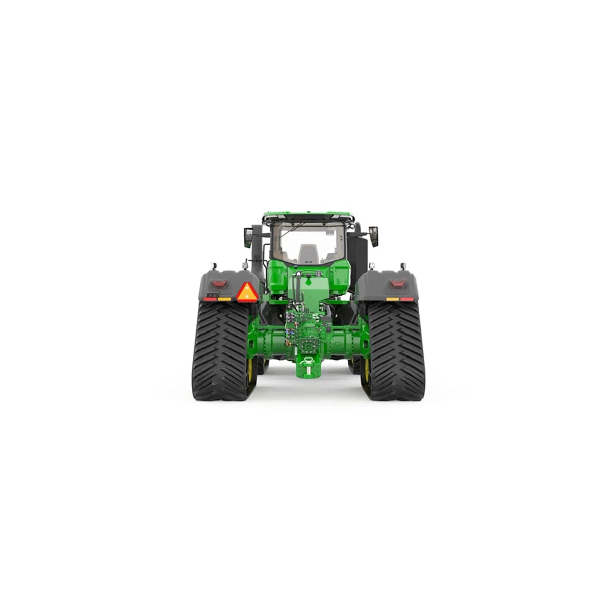 Studio image with rear view of 9RX 710 Tractor.
