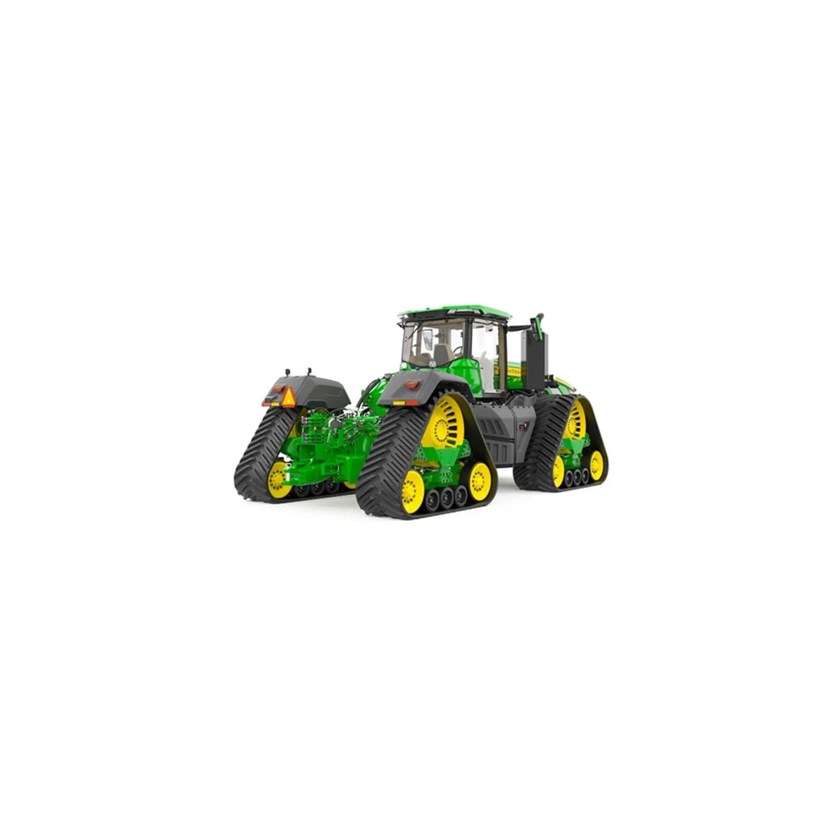 Studio image with a right rear view of a 9RX 830 Tractor