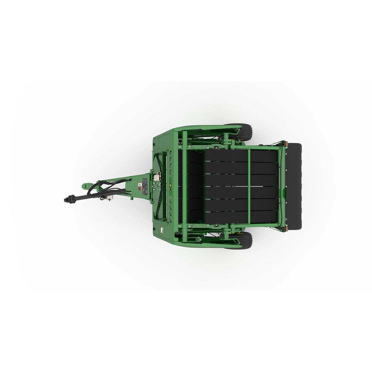 Top close-up studio rendering of John Deere 451E Round Baler