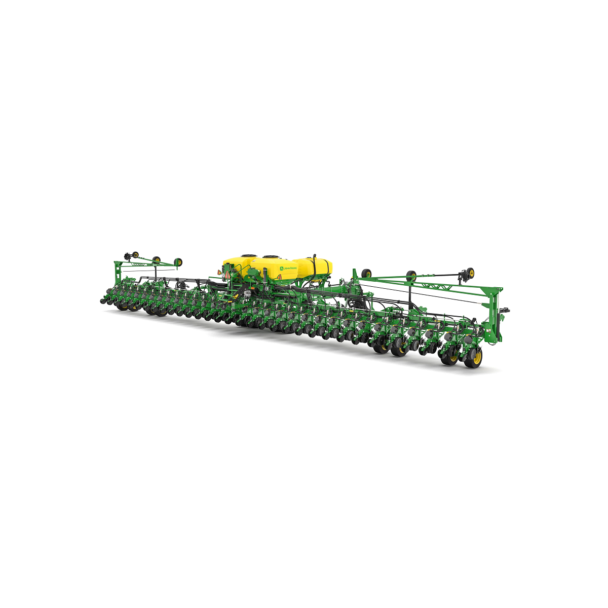 Studio rendering with right rear view of DB80 32 Row planter.