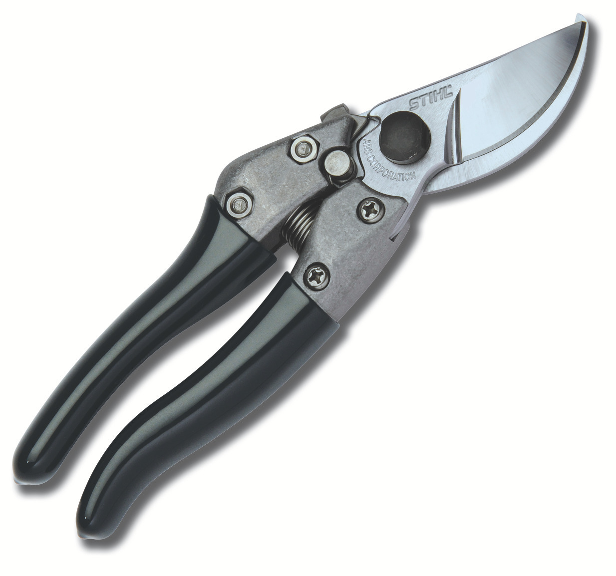 A powerful hand pruner made for smaller hands and tough cutting jobs.