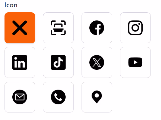 You have may icons available for which you can insert into the centre of your qr code.