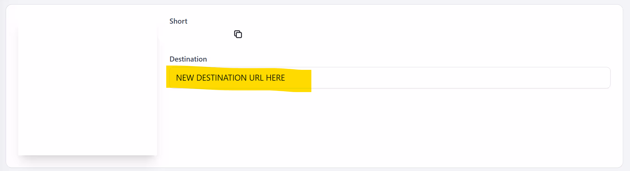 Need to change a link? Edit the destination URL of any short link after sharing. Keep your links live, fix typos, and update campaigns instantly.