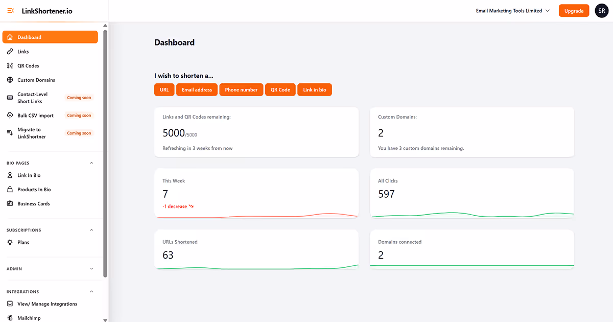 OG image for Link Shortener.