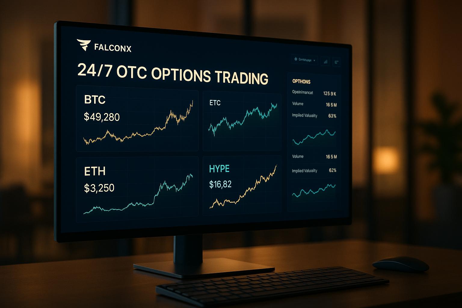 FalconX Unveils 24/7 OTC Crypto Options Trading Platform