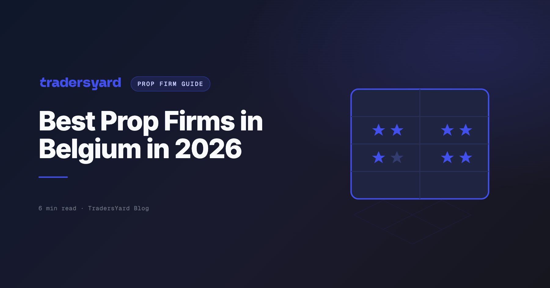 Best Prop Firms in Belgium 2026: Fees & Payouts Ranked