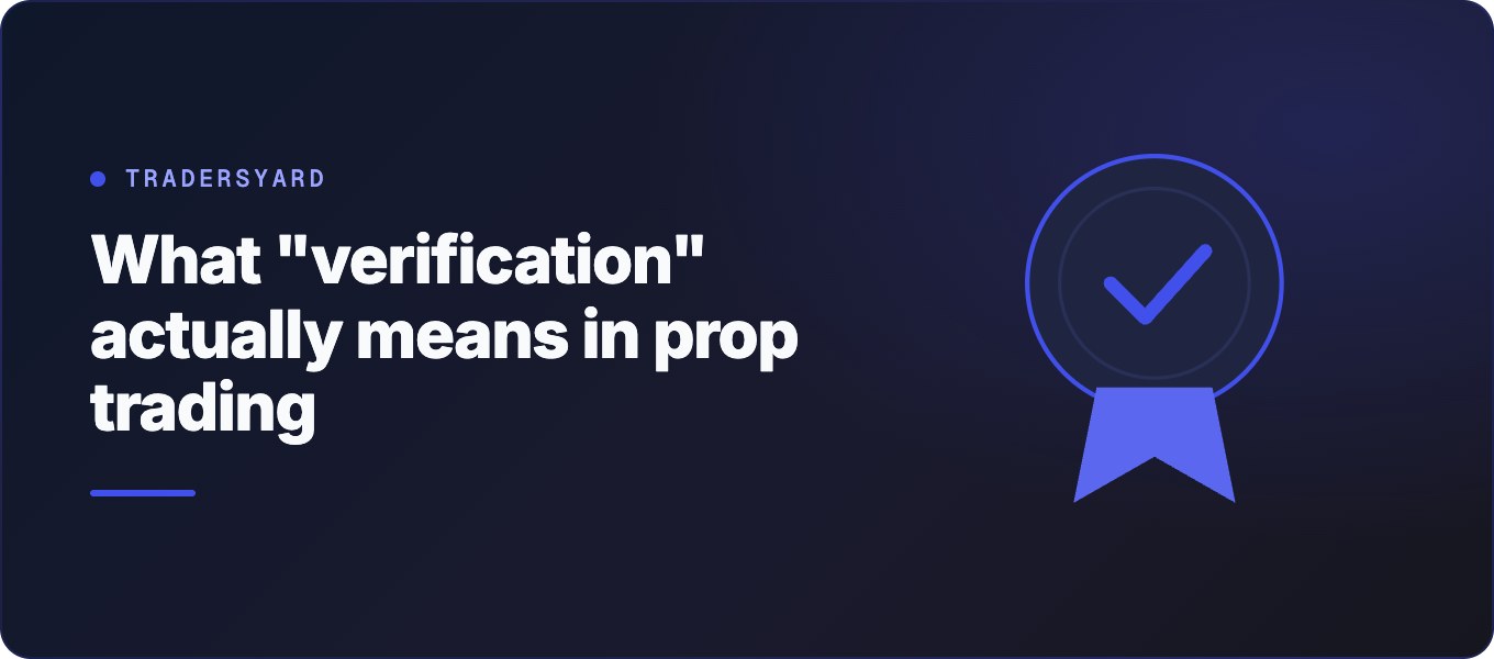What verification actually means in prop trading