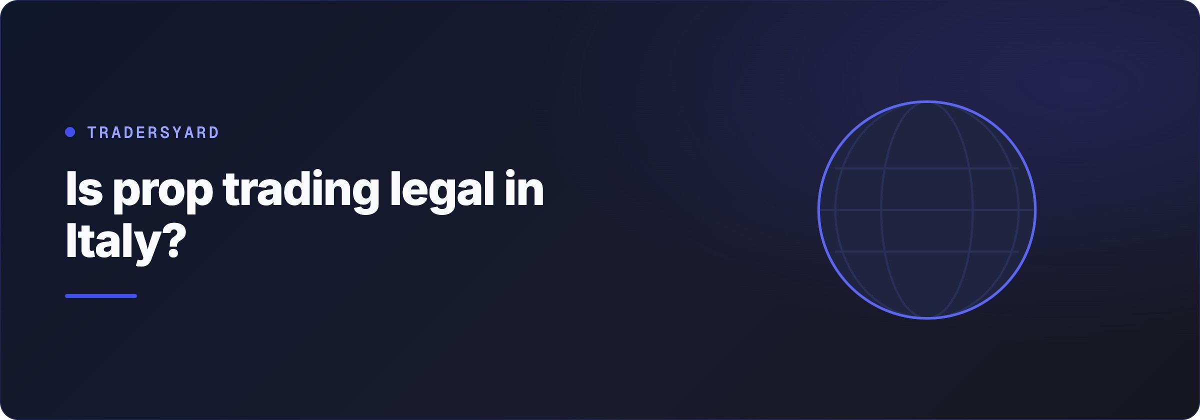 Is prop trading legal in Italy?