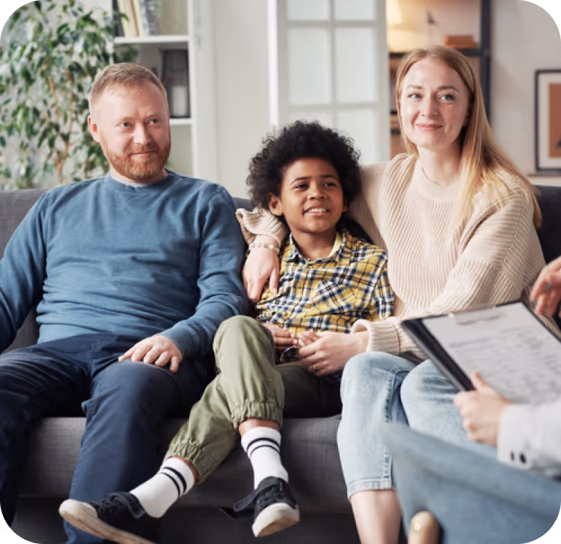 Parents and their child are receiving the necessary IEP or 504 Plan support.