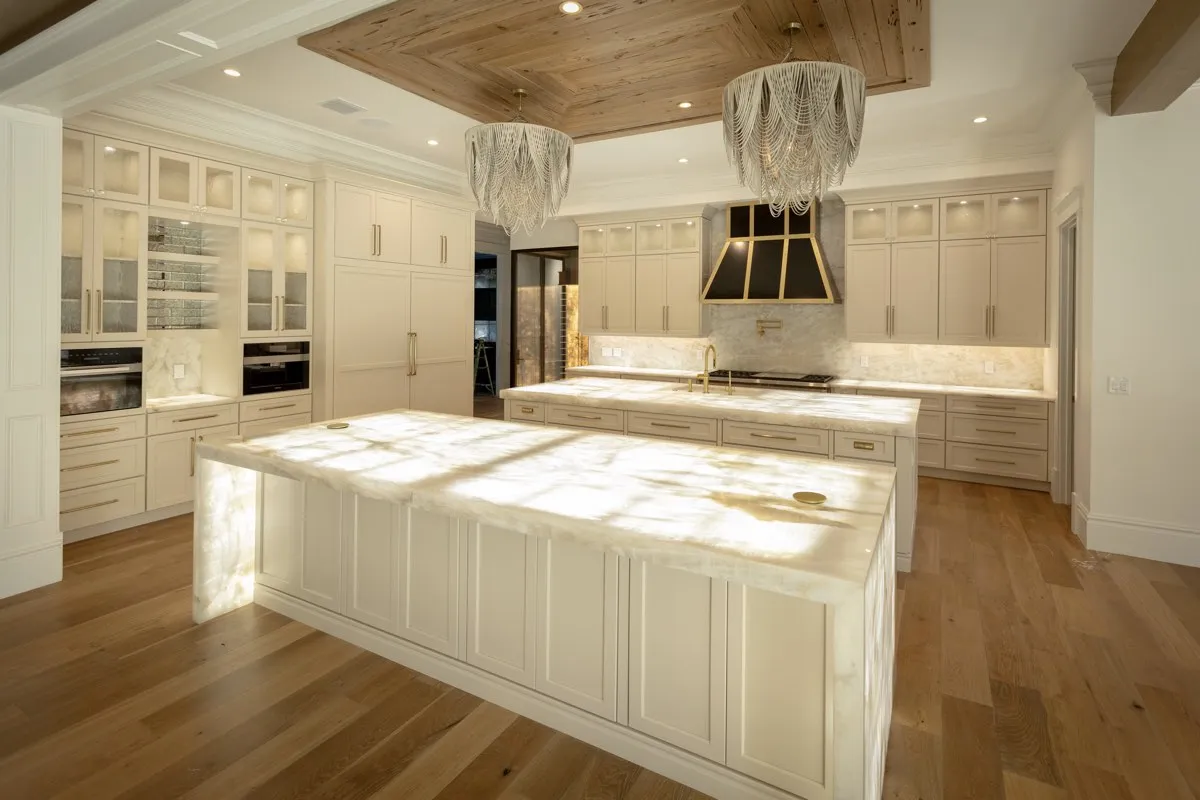 Custom kitchen with elegant cabinetry and inviting atmosphere