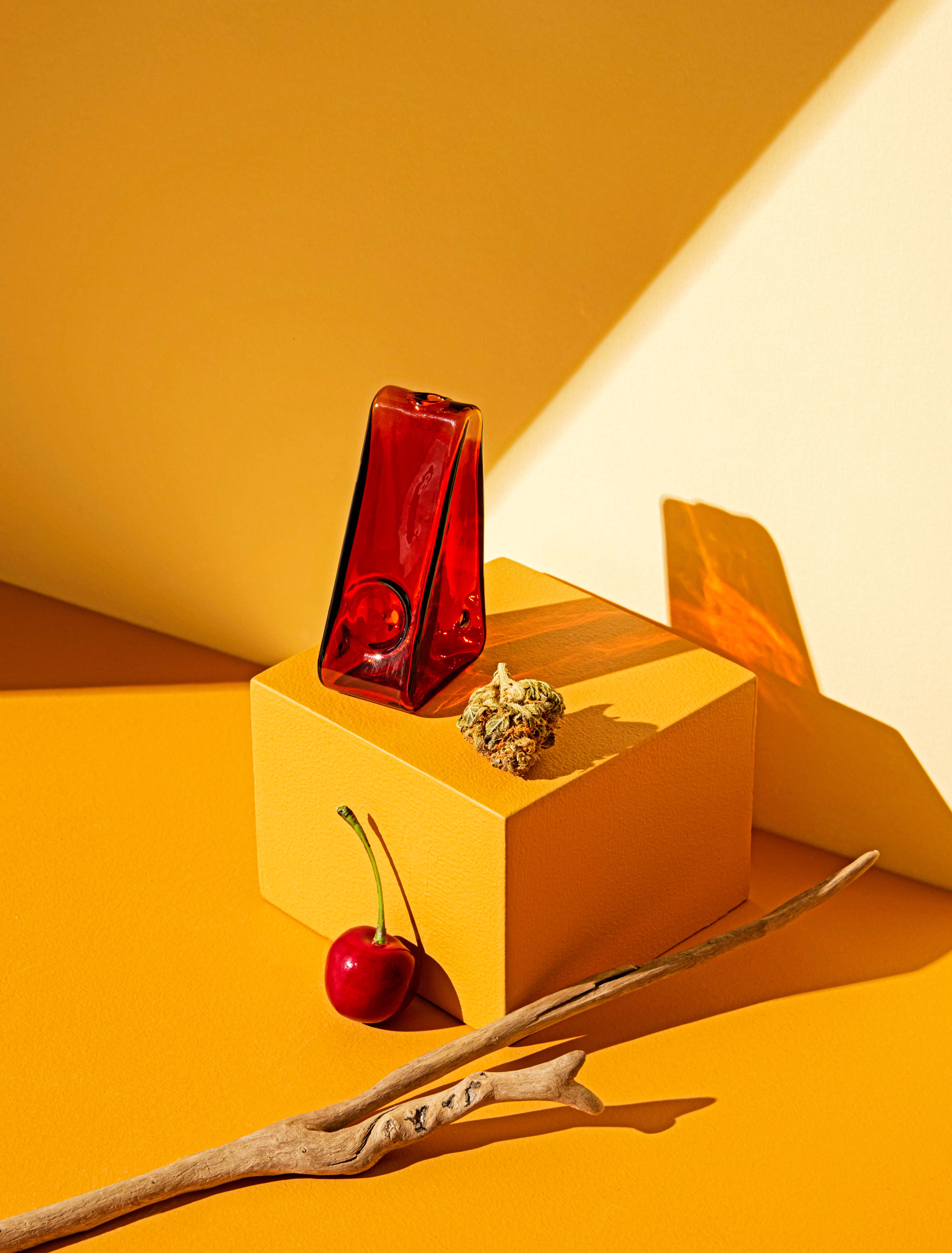 Creative and polished cannabis photography, captured by a Toronto photographer, designed to tell a compelling visual story with striking composition and imaginative styling