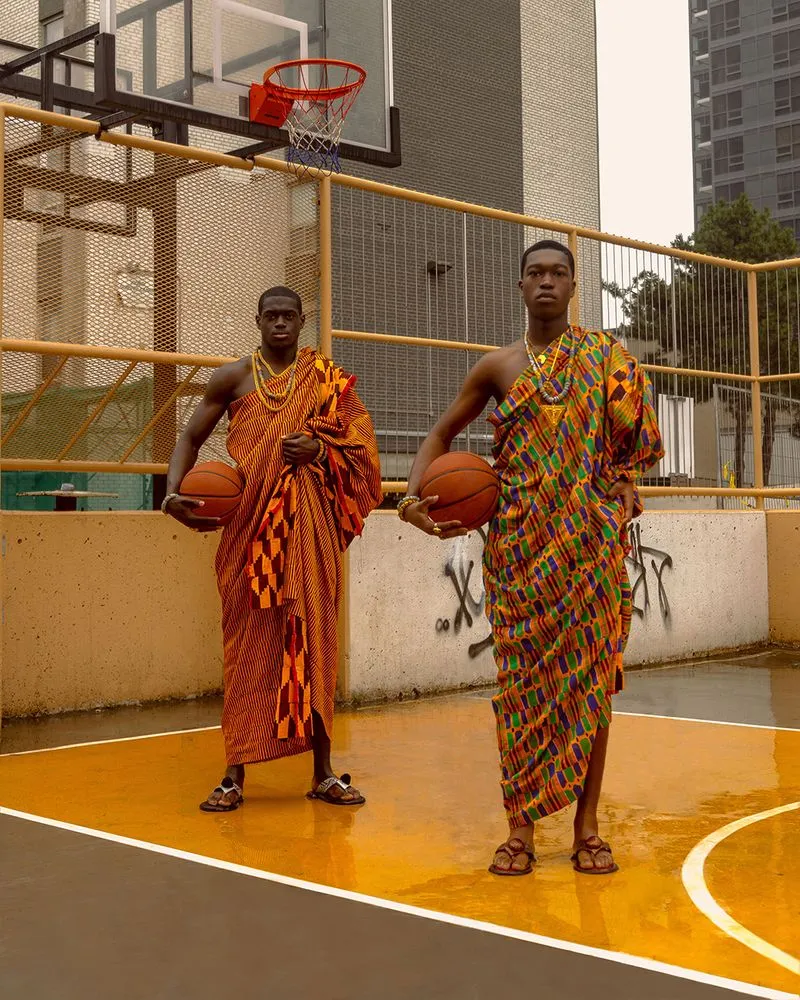 Basketball photo series photographed in Ghana by fashion photographer
