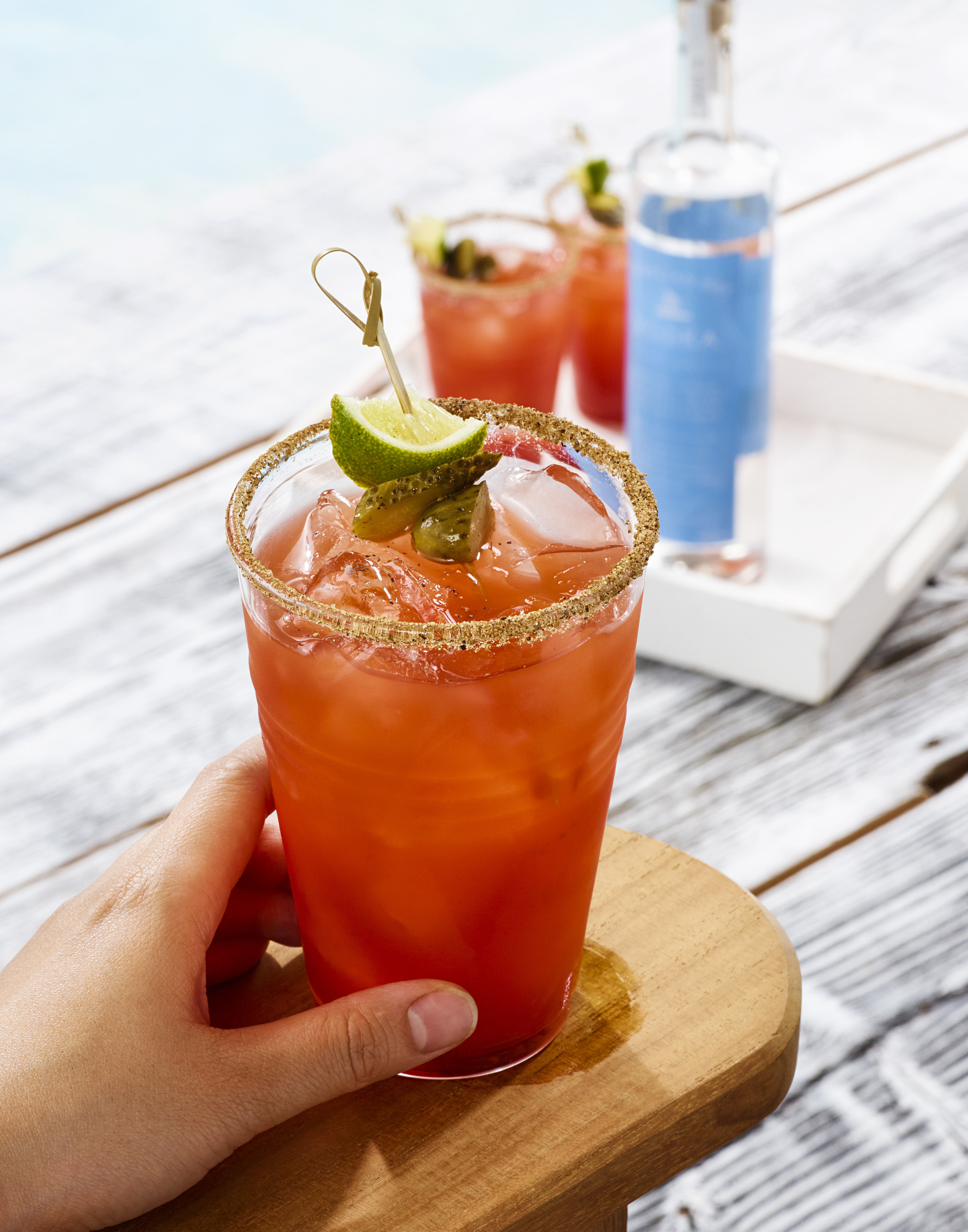 This vibrant drink image highlights the rich tones and refreshing appeal of the beverage, shot with precision to emphasize its textures and movement