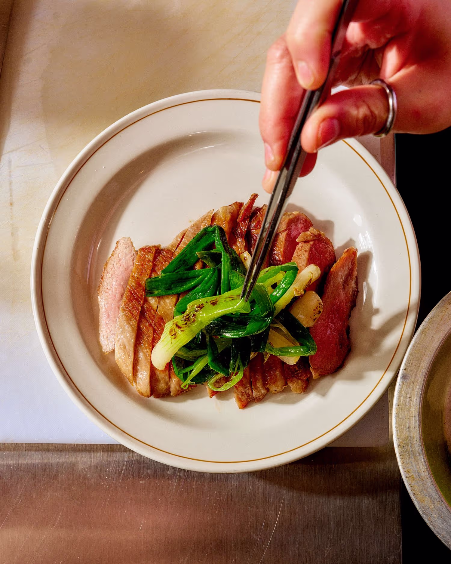 A dynamic food photograph that highlights the craftsmanship behind every ingredient, taken with a keen eye for detail to make the dish look its absolute best