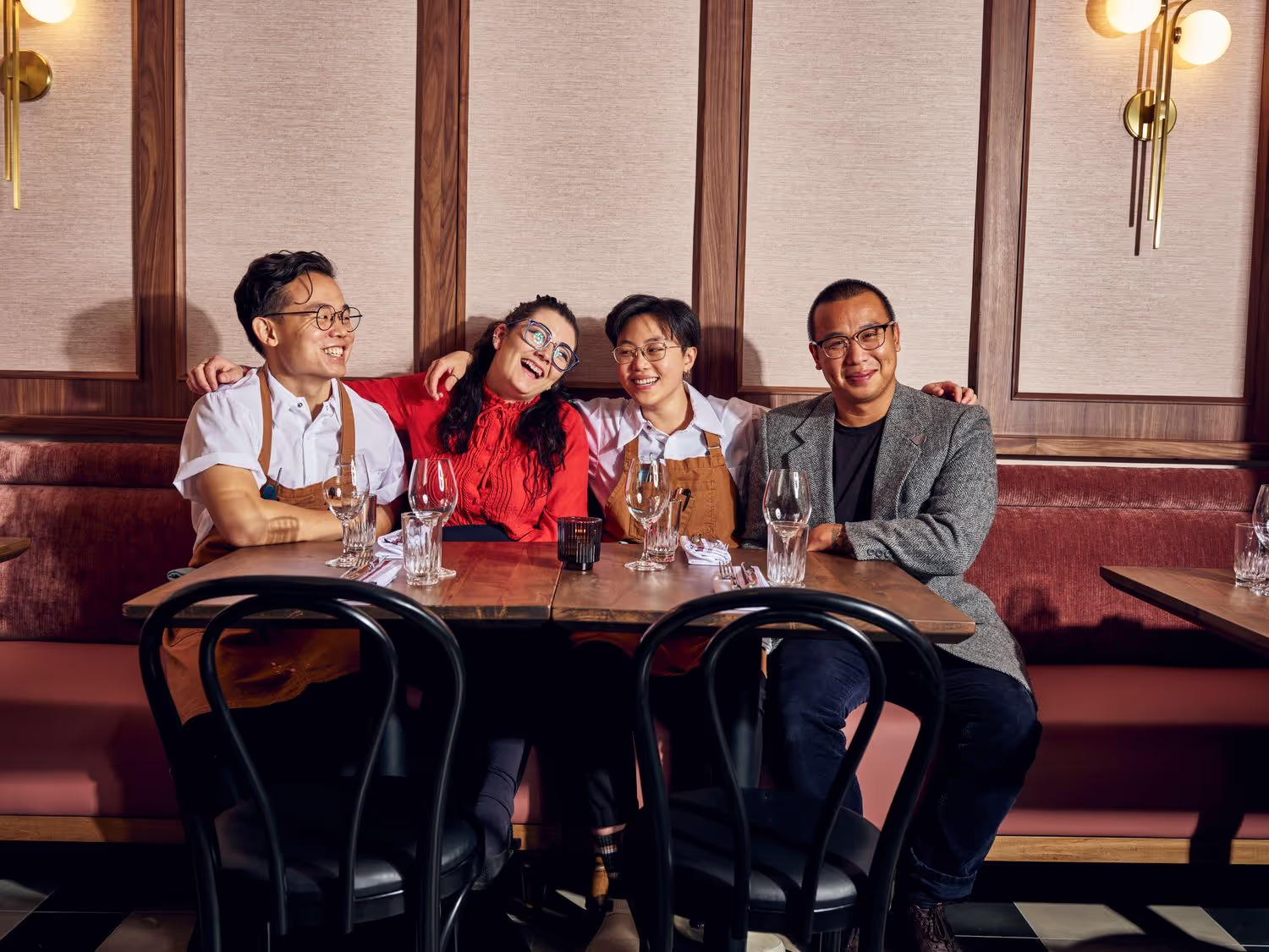 Restaurant portrait of chef and staff shot by lifestyle photographer