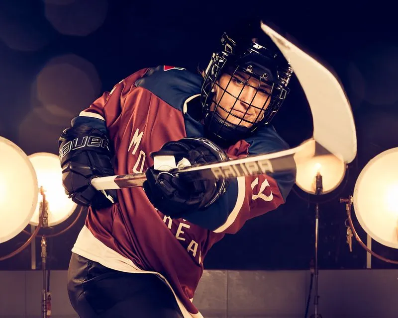 Vivid and powerful sports photography, showcasing athletes' determination and skill, creating high-energy visuals perfect for commercial advertising