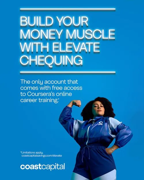 Woman portrait cover for banking photography campaign