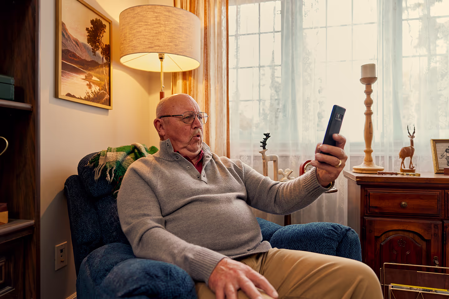 US Cellular advertising photography shot in home