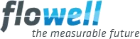 Flowell logo with the tagline 'the measurable future'.