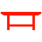 table icon in red colour