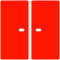 Cabinet Icon in red colour