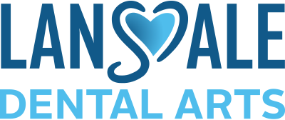 Logo of Lansdale Dental Arts with a stylized heart incorporated into the letter S.