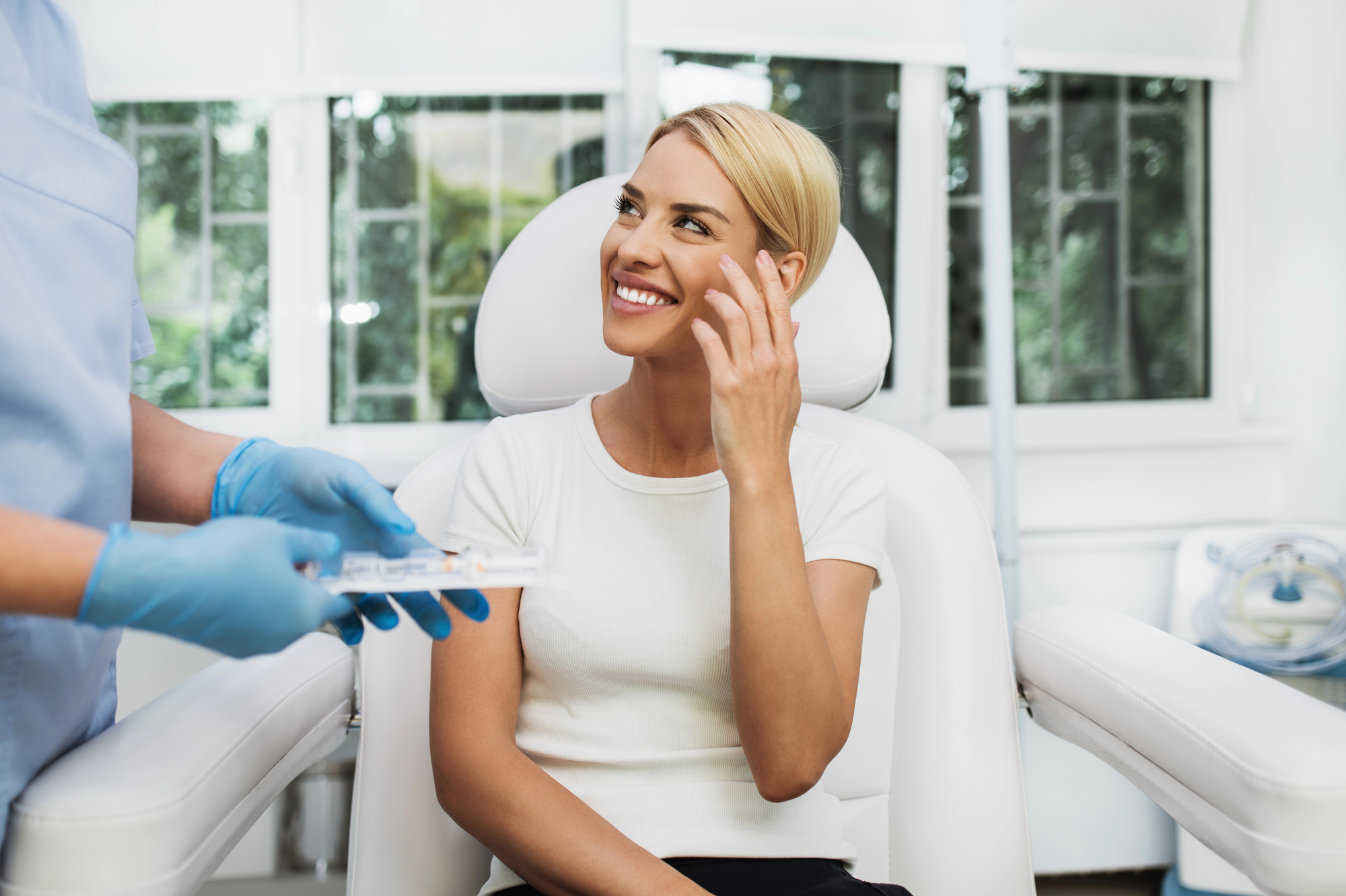 woman getting botox lansdale pa