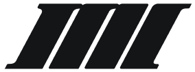 Stylized logo consisting of four bold slanted black rectangles aligned horizontally.