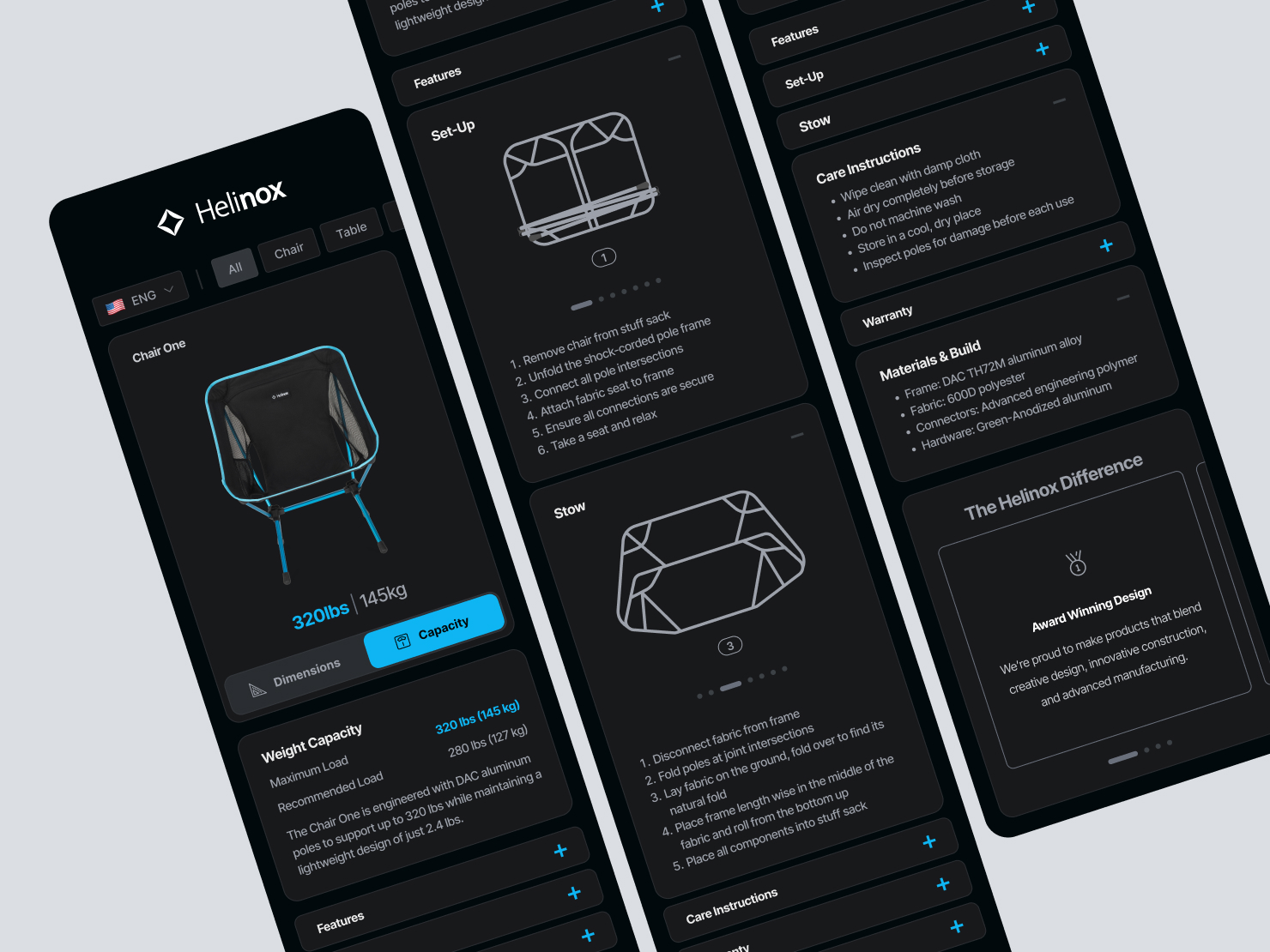 Helinox Product Guide