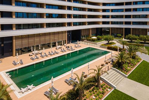 image of a minimalist beach house