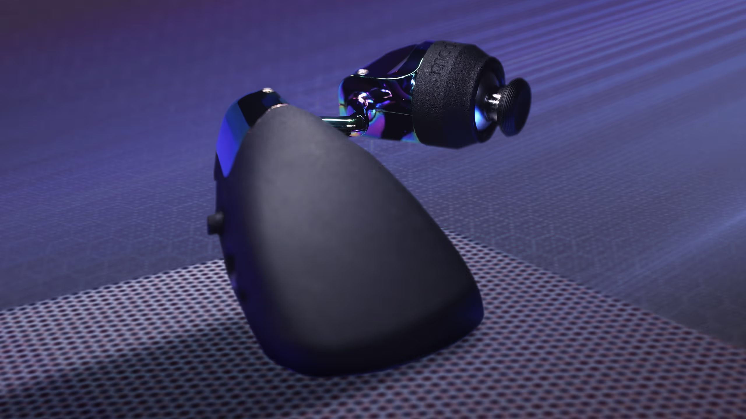 The Modke Mimic gaming device sitting in a column