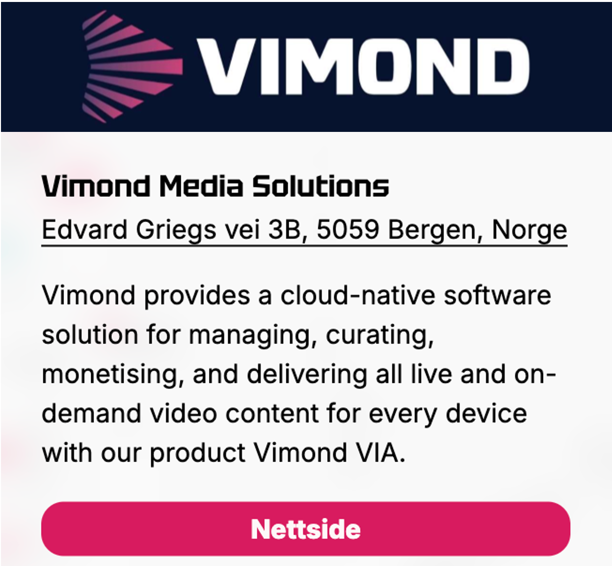 IT Indeksen Bergen infokort selskap.