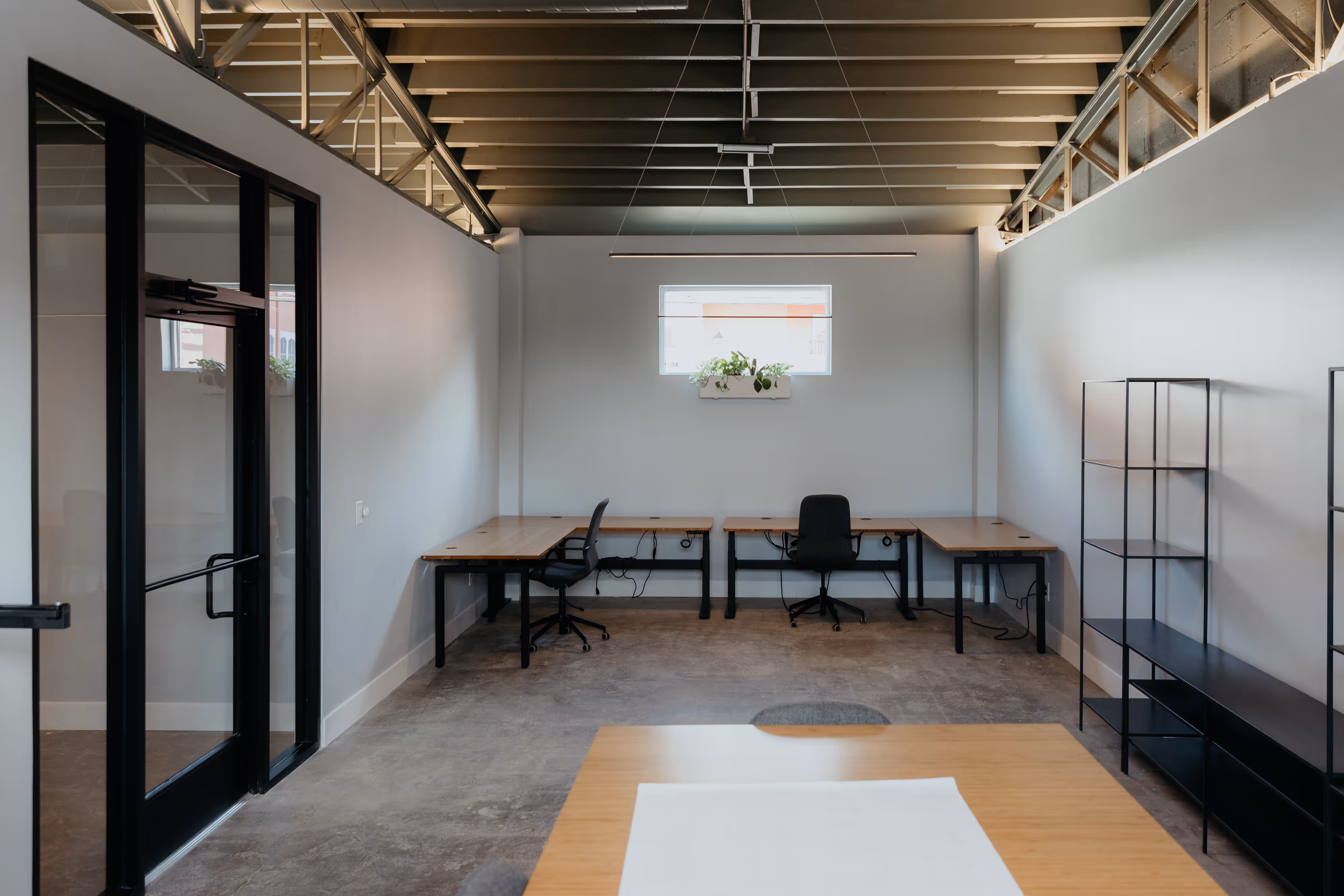 Large office space within Sideyard.