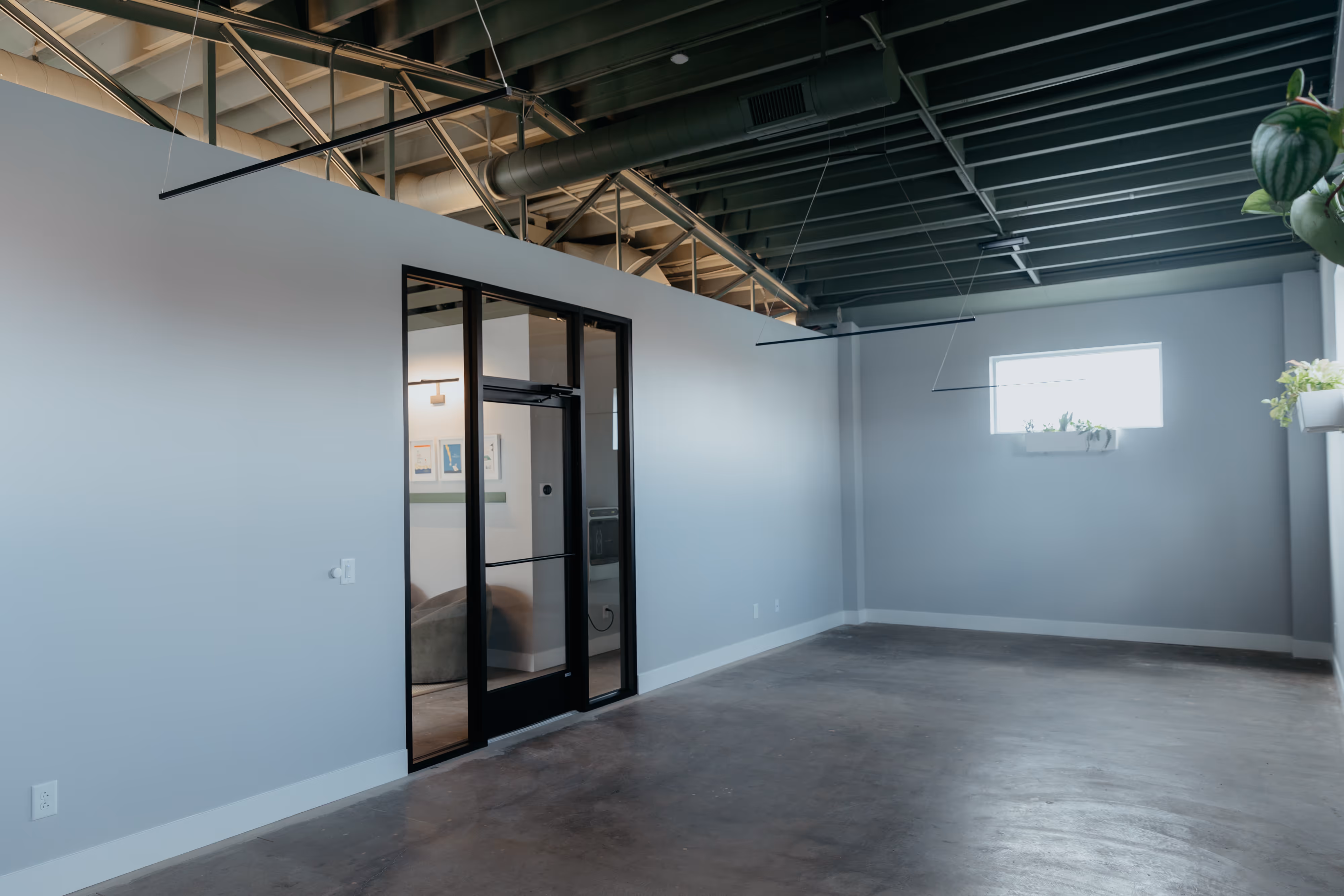 Interior workspace at Sideyard office suites, Gallatin, TN