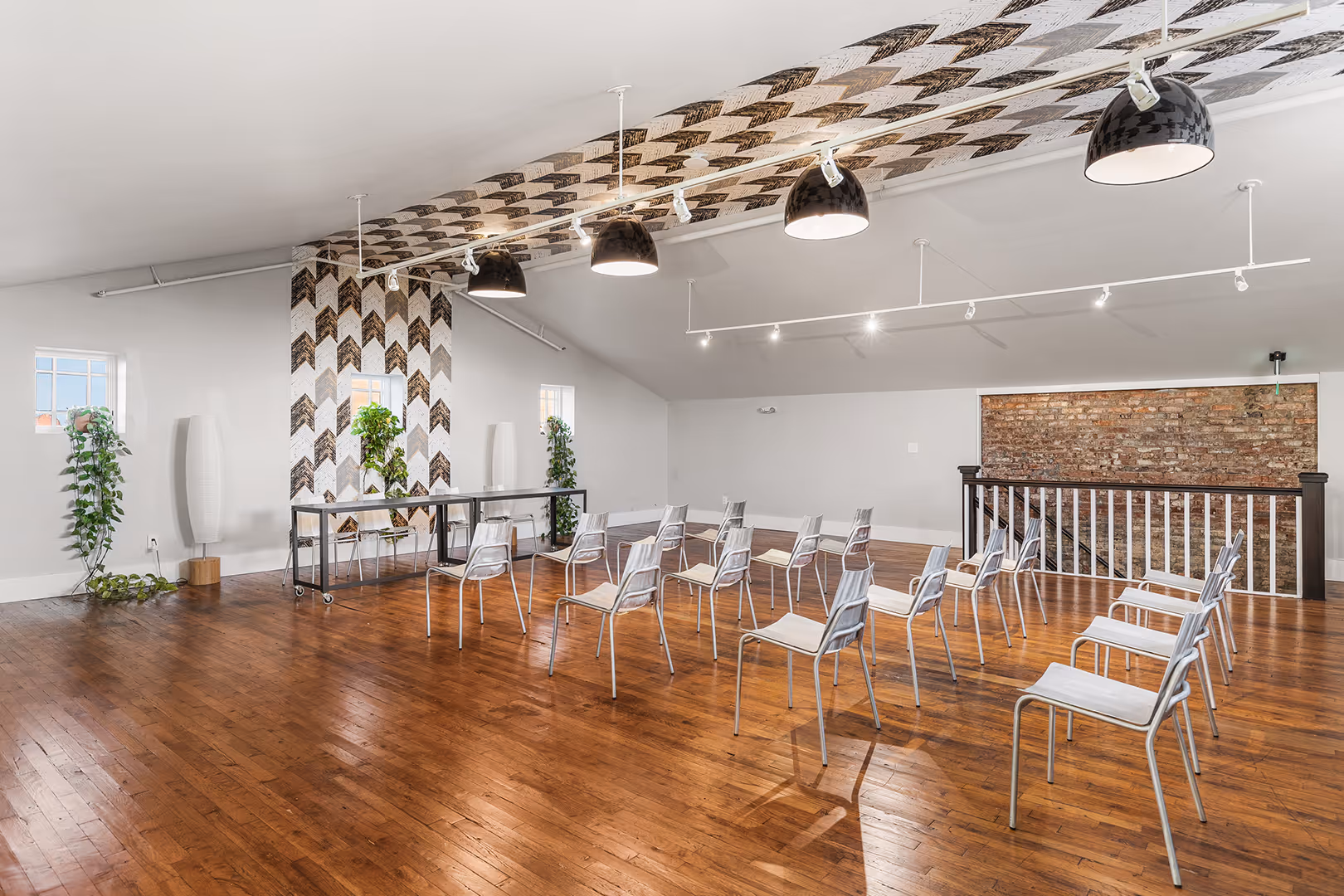 Meeting area with chairs in rows within 106 Public Square.