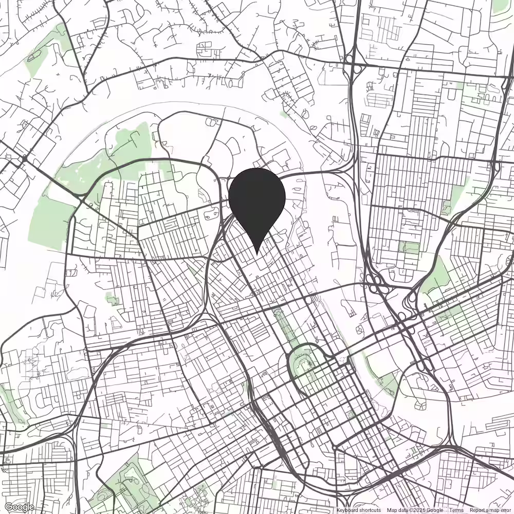 Simple map showing Sparrow's location