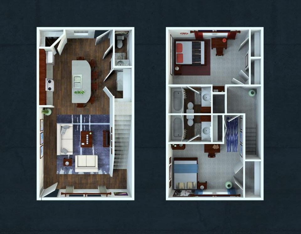 2 Bedroom 2.5 Bath TownHouse